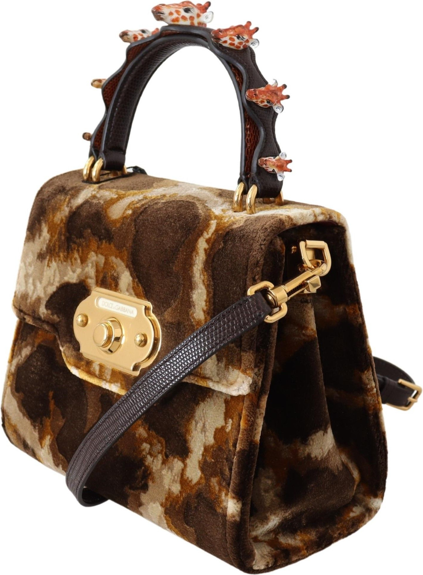 Crossbody Bag Dolce & Gabbana Elegant Giraffe Pattern