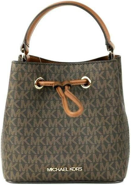 Sumka Michael Kors Suri Kichkina Teri Oval Sumka Chiziqli Hobo Sumka 