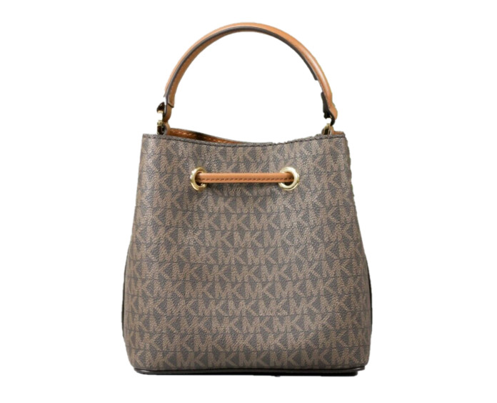 Sumka Michael Kors Suri Kichkina Teri Oval Sumka Chiziqli Hobo Sumka 