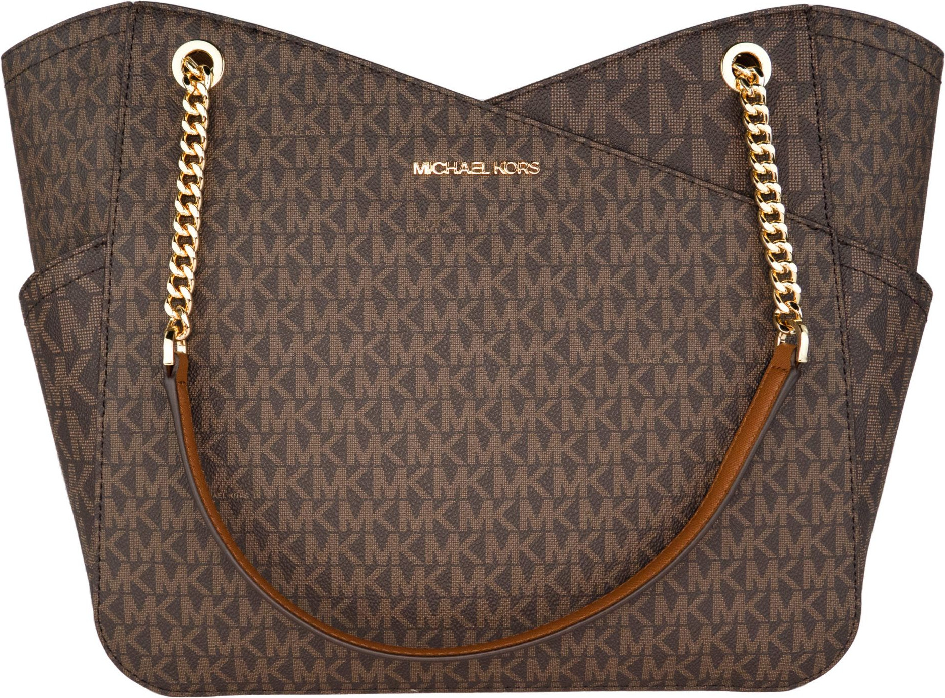 Tote Bag Michael Kors Jet Set Leather Large X Cross Chain Shoulder Tote Bag