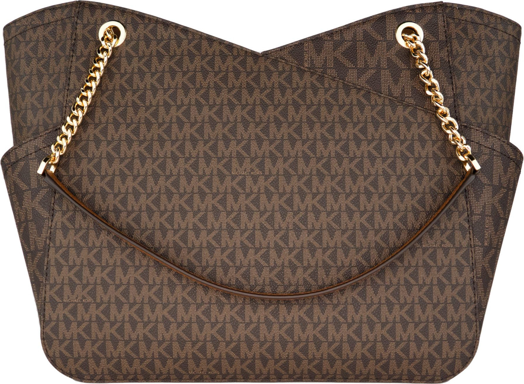 Tote Bag Michael Kors Jet Set Leather Large X Cross Chain Shoulder Tote Bag