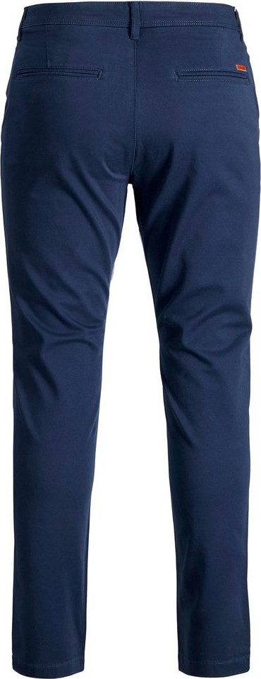 Синие хлопковые зауженные брюки от Jack & Jones