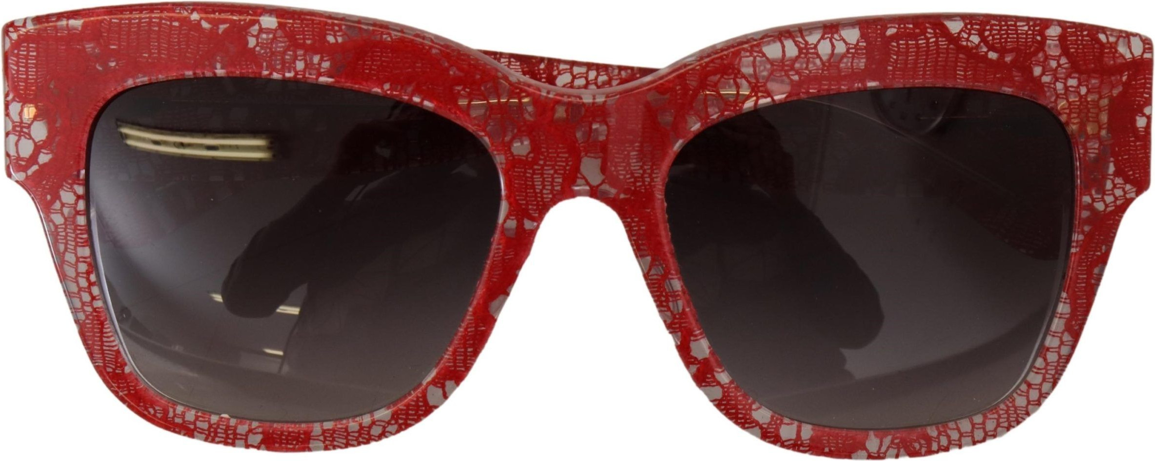 Солнцезащитные очки Dolce & Gabbana Красное кружево Ацетат Прямоугольная форма