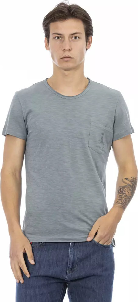 Trussardi Gray Cotton T-shirt