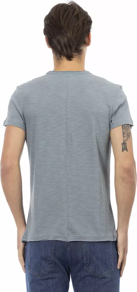 Trussardi Gray Cotton T-shirt