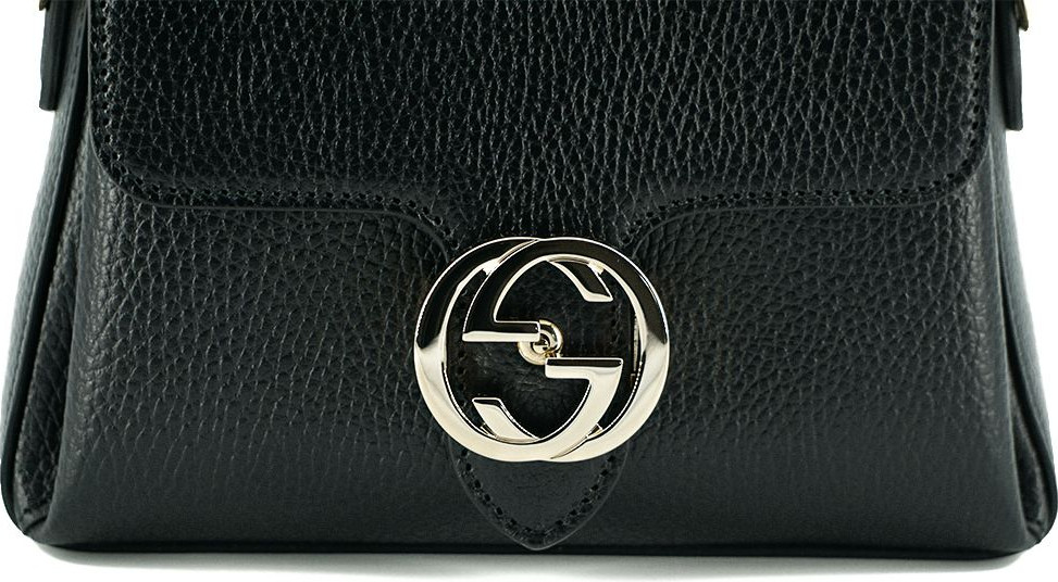 Сумка на плечо Gucci Элегантная Черная Кожа Теленка