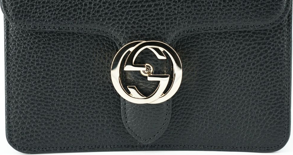 Сумка через плечо Gucci Элегантная Черная Кожа