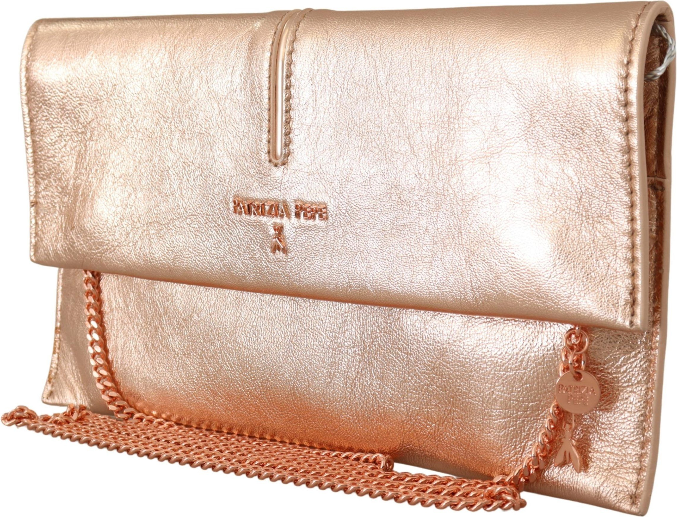 Shoulder Bag Patrizia Pepe Elegant Rose Gold Leather