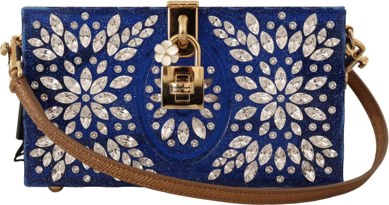 Crossbody bag Dolce & Gabbana Crystal Embellished Box Bag