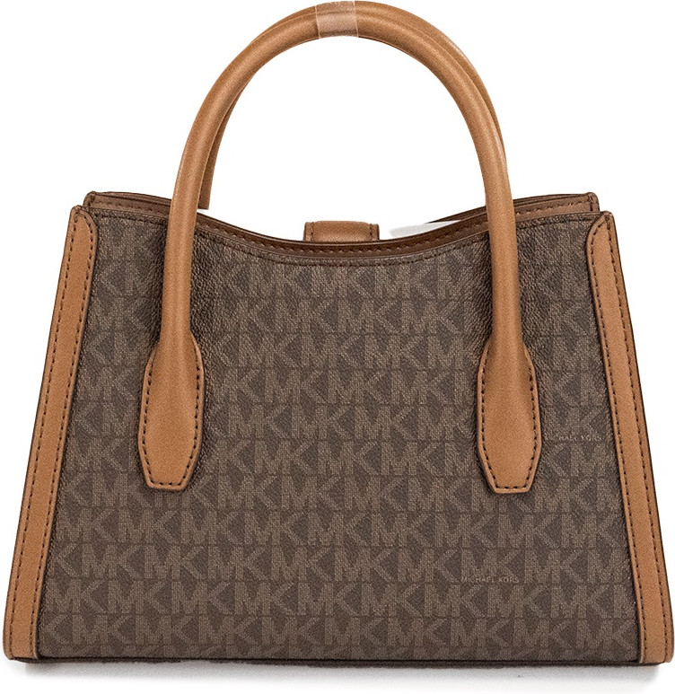 Сумка через плечо Michael Kors Gabby Small Brown PVC с застежкой-молнией