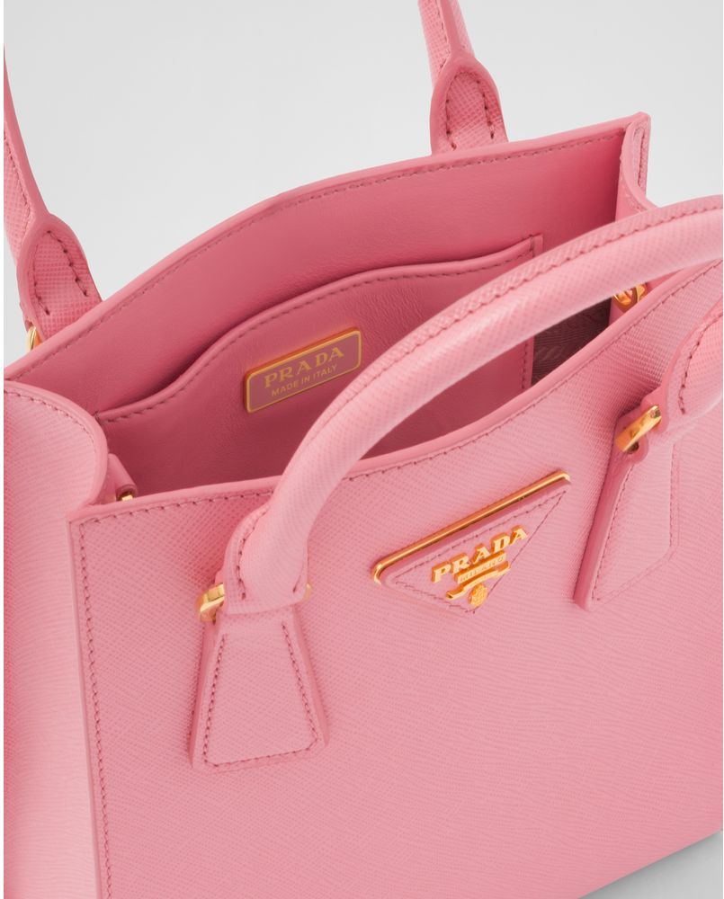 Handbag Prada Chic Saffiano Leather Dual Wear