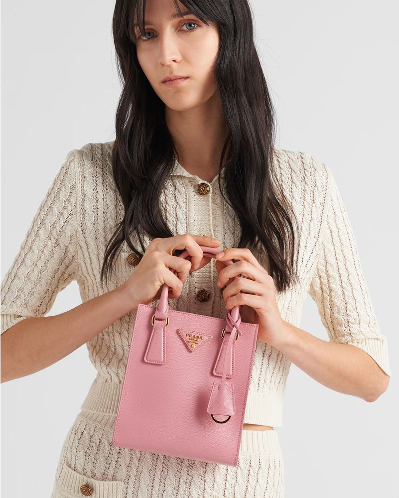 Handbag Prada Chic Saffiano Leather Dual Wear