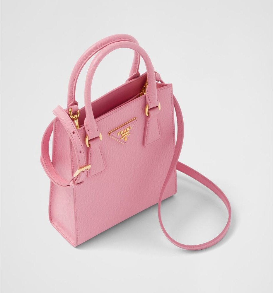 Handbag Prada Chic Saffiano Leather Dual Wear