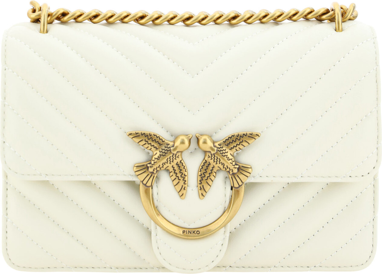 Сумка через плечо Pinko Elegant White Mini Love