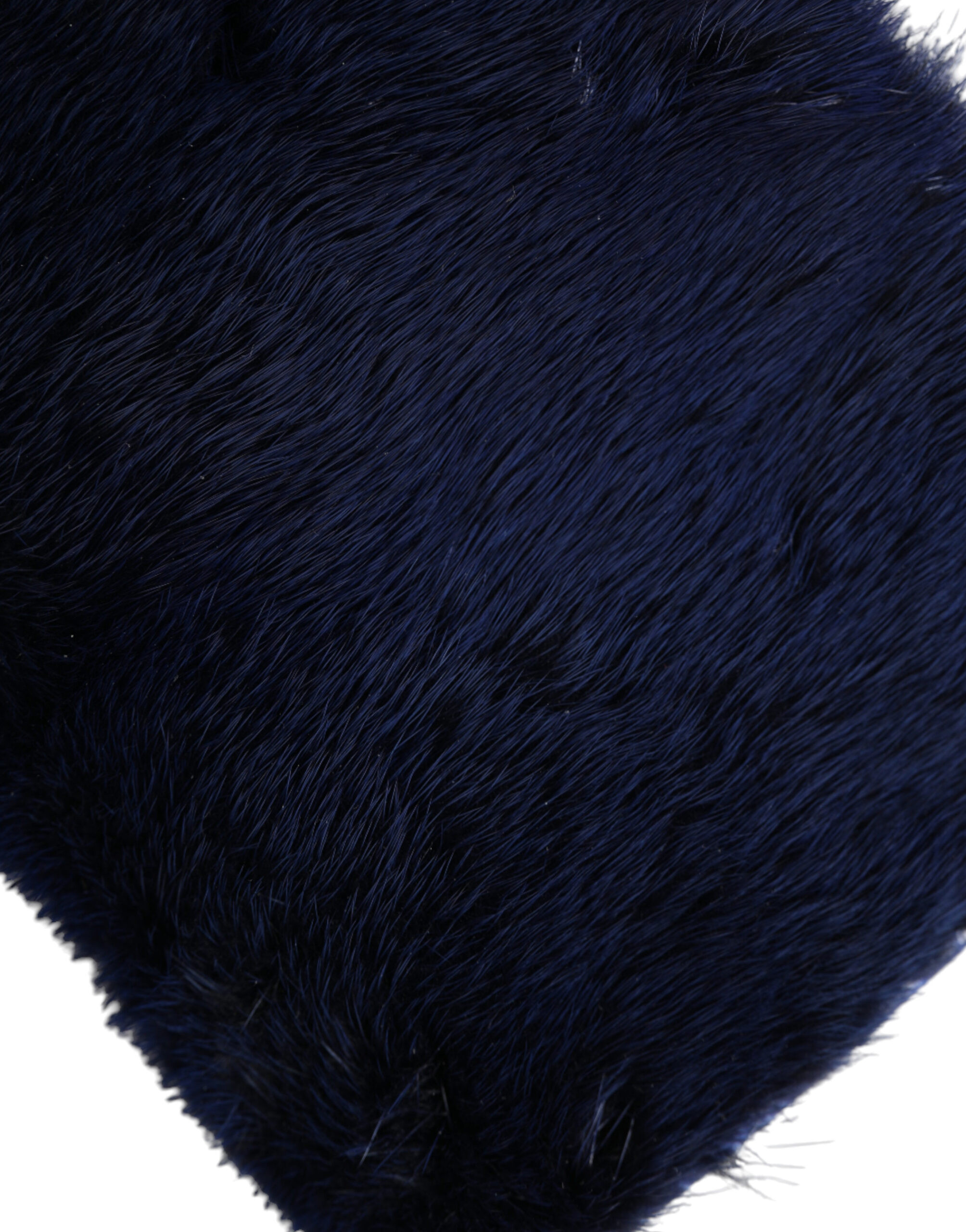 Shoulder Bag Dolce & Gabbana Dark Blue Fur Ayers Lily Twist Crossbody