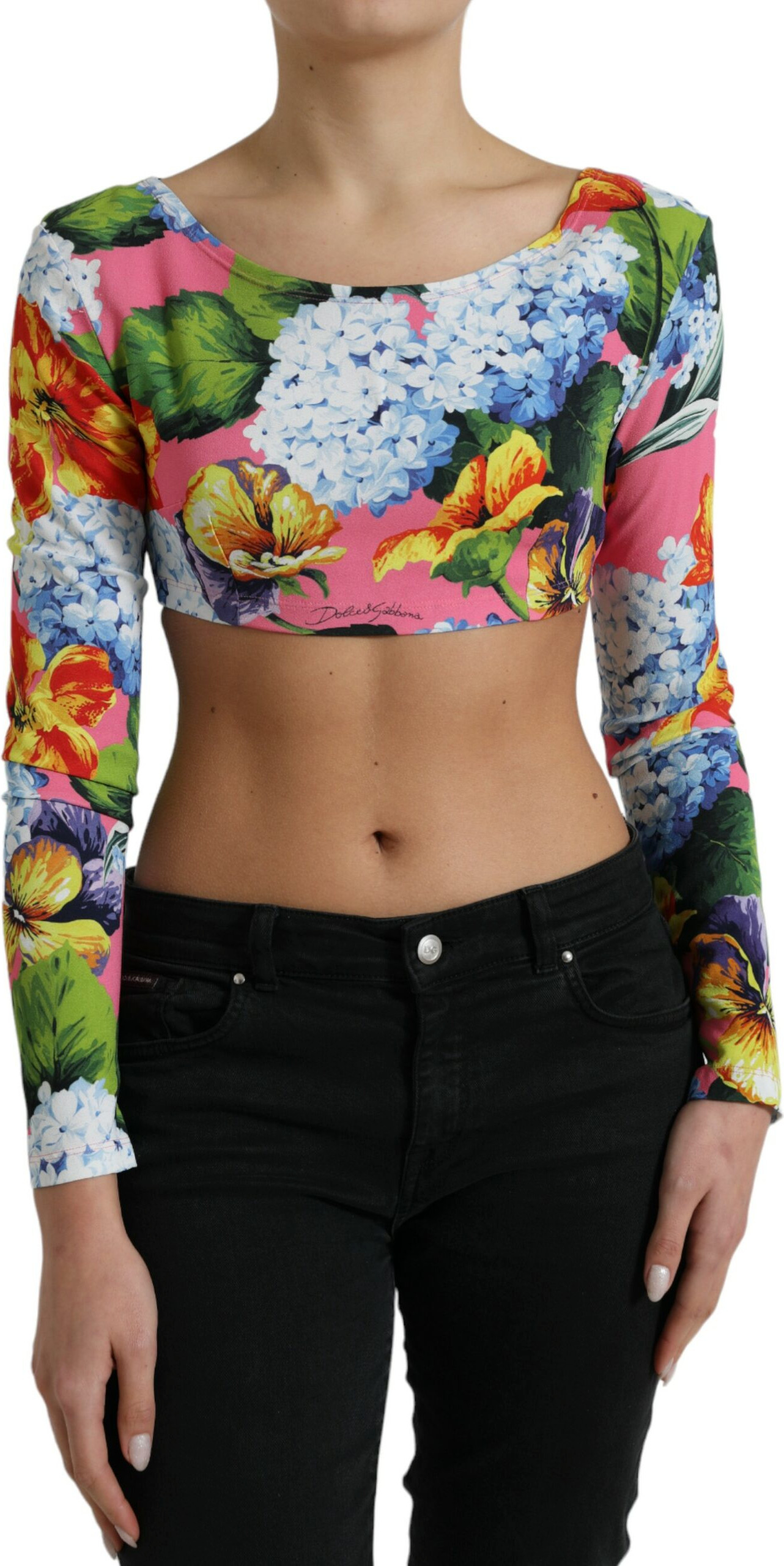 Cropped Top Dolce & Gabbana Multicolor Floral