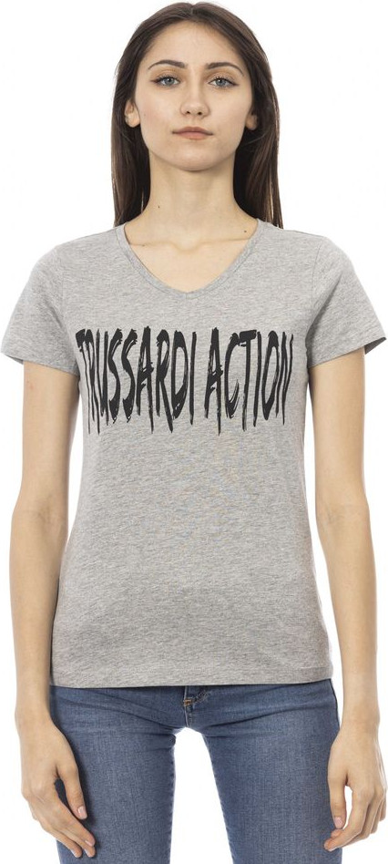 Trussardi Gray Cotton Women T-Shirt