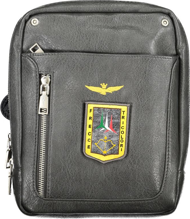 Bag Aeronautica Militare Chic Military-Inspired Gray Shoulder Bag