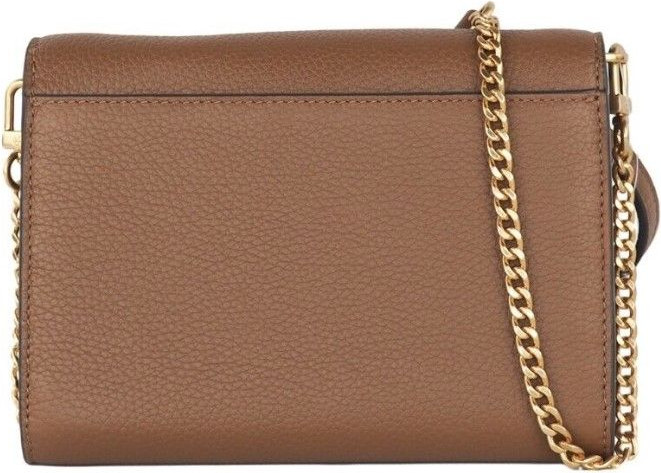 Сумка через плечо Tory Burch Britten из зернистой кожи с цепочкой