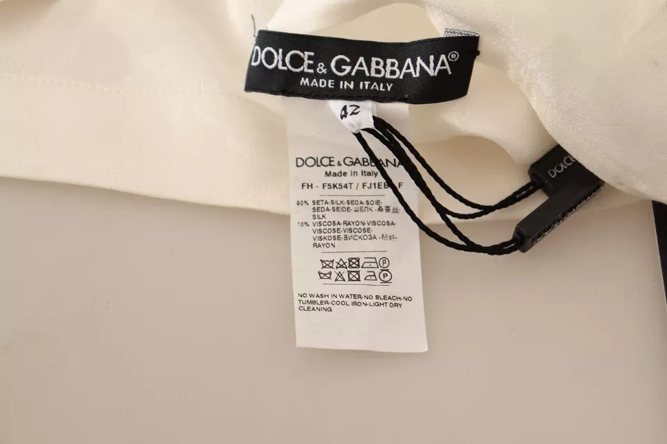 White Blouse Dolce & Gabbana Collared top shirt blouse