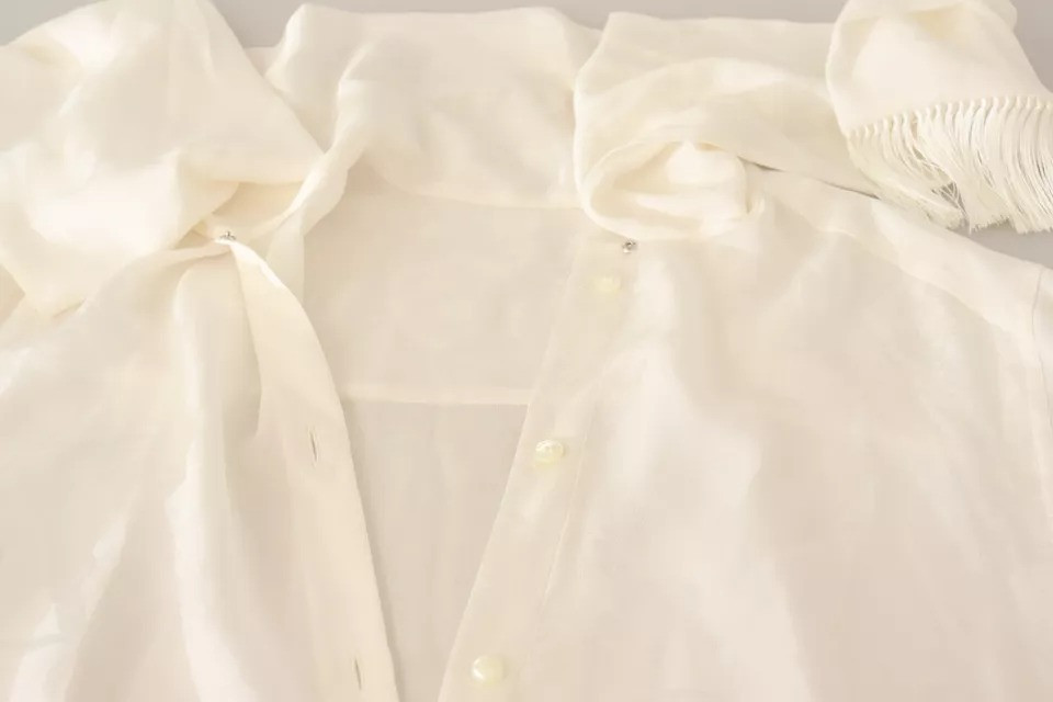 White Blouse Dolce & Gabbana Collared top shirt blouse