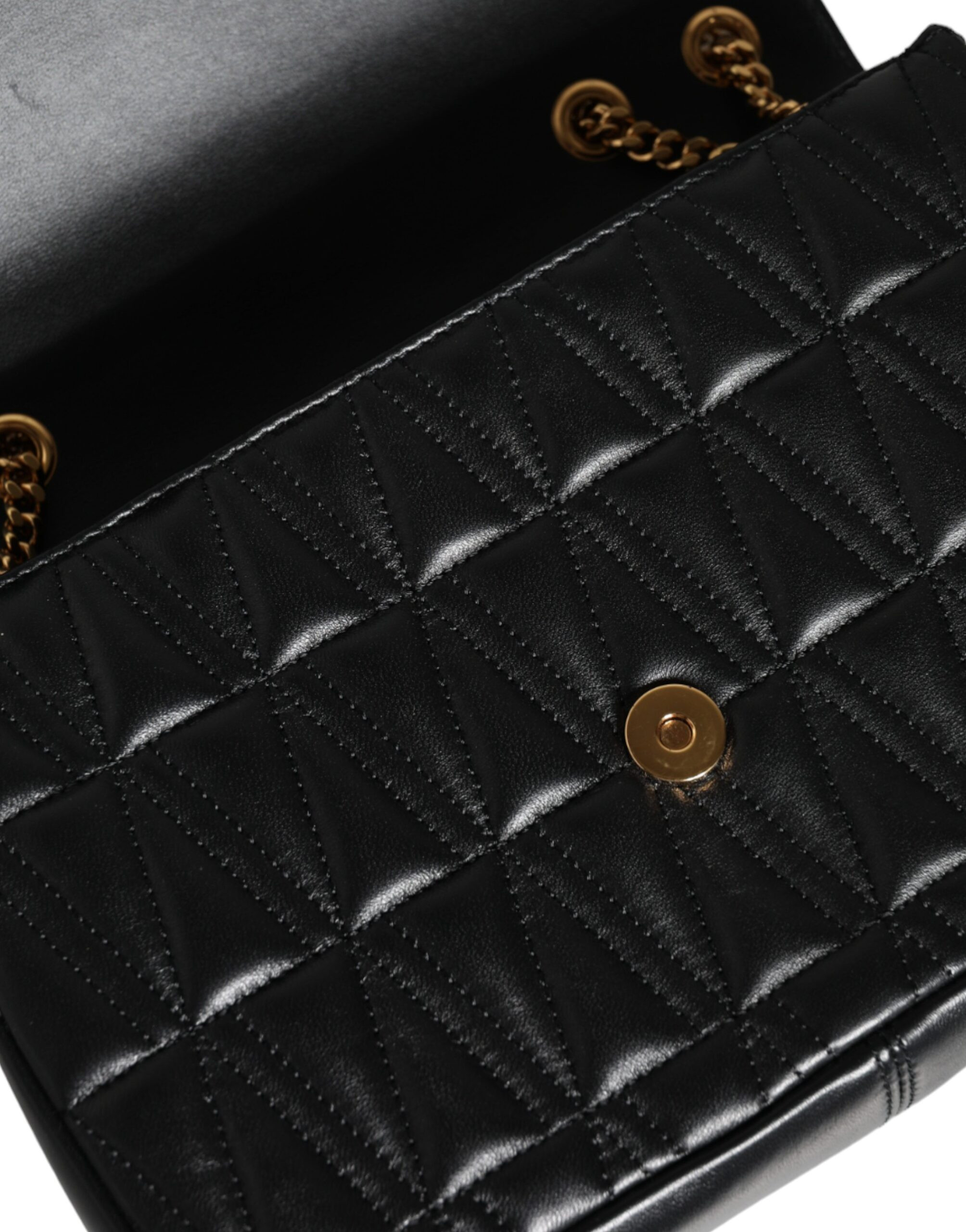 Сумка через плечо Versace Черная Мини из кожи Nappa