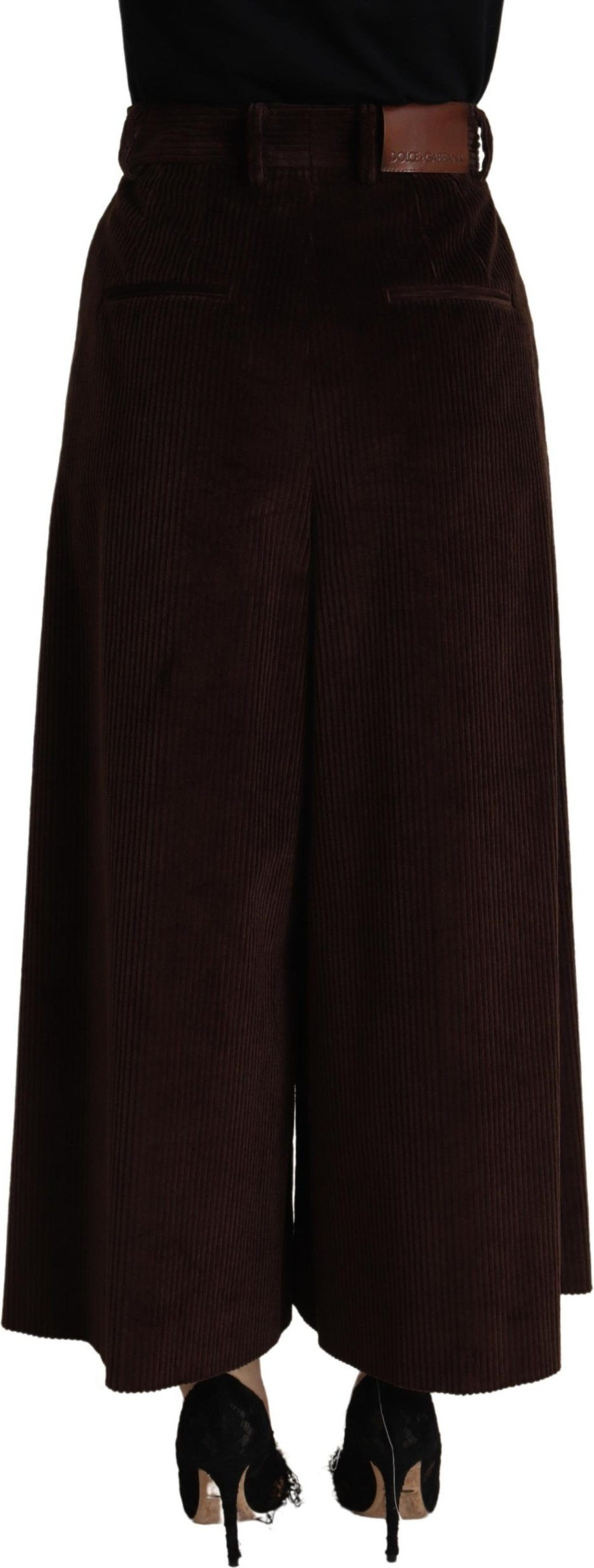 Cotton Trouser Dolce & Gabbana Wide Leg Pants