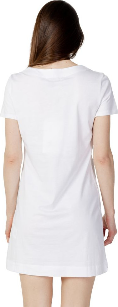 White Cotton Short Dress LOVE MOSCHINO
