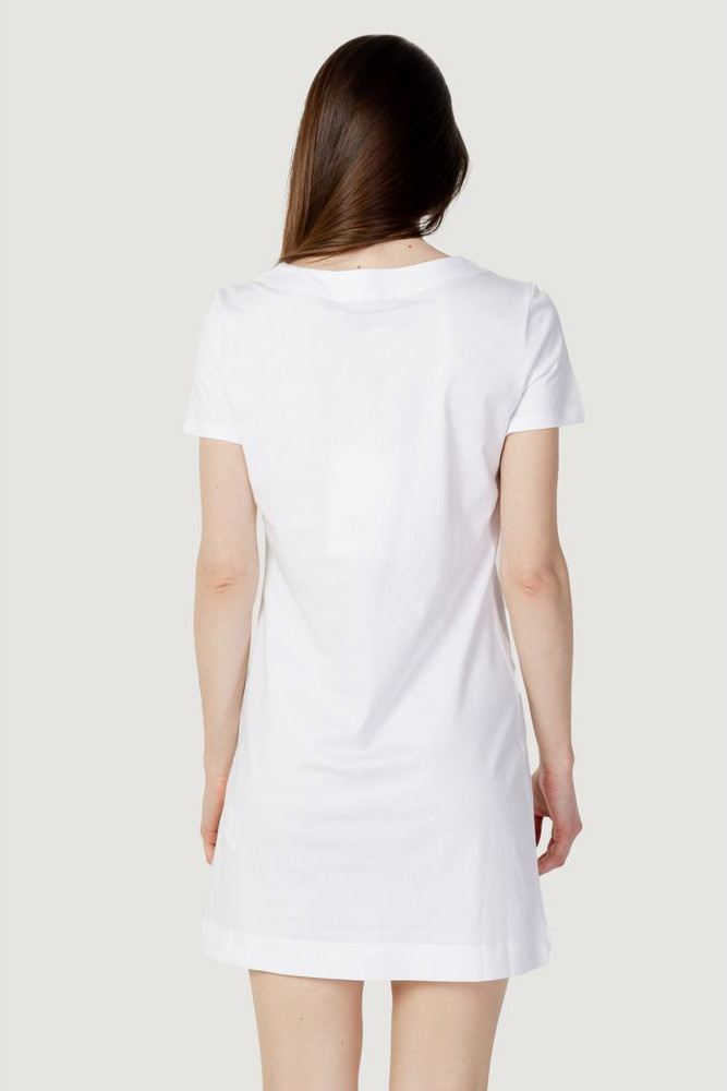 White Cotton Short Dress LOVE MOSCHINO