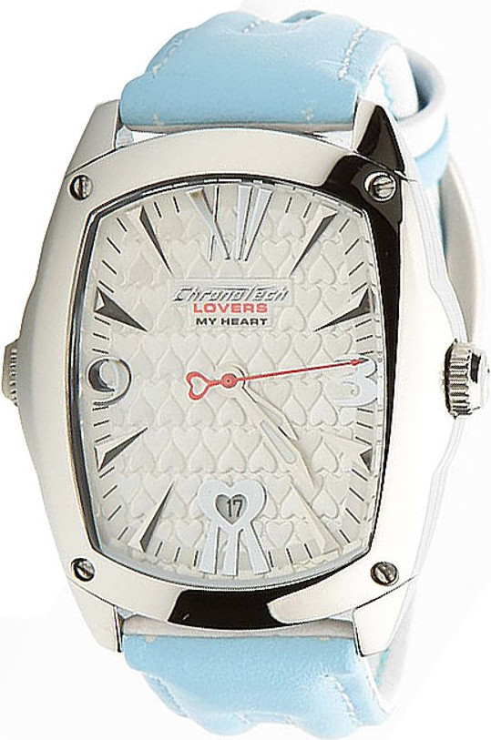Chronotech Blue Leather Watch