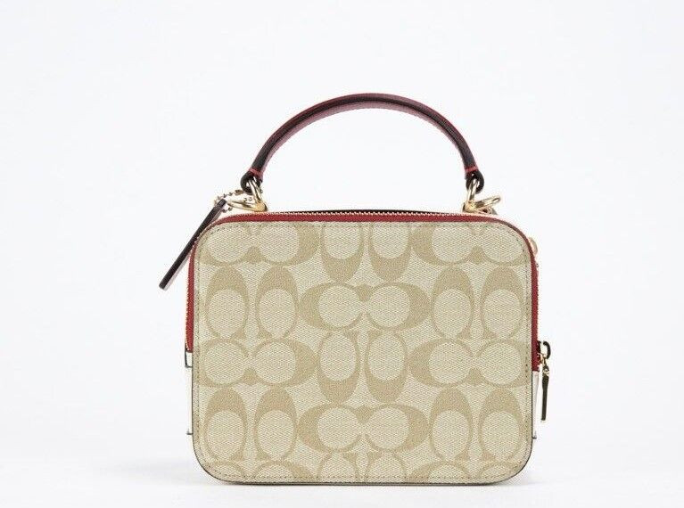 Crossbody Bag Coach Small Lunar New Year Rabbit Carriage Signature Box Crossbody Bag