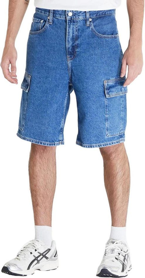 Синие бермуды из хлопка Calvin Klein Jeans