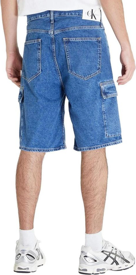 Синие бермуды из хлопка Calvin Klein Jeans