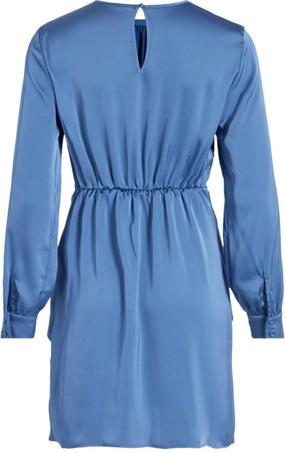 Blue Recycled Polyester Short Dress - Vila Clothes