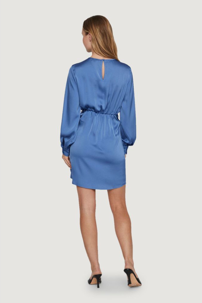 Blue Recycled Polyester Short Dress - Vila Clothes