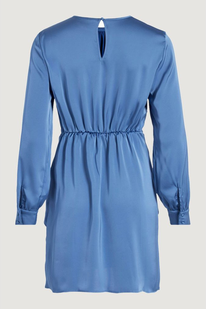 Blue Recycled Polyester Short Dress - Vila Clothes