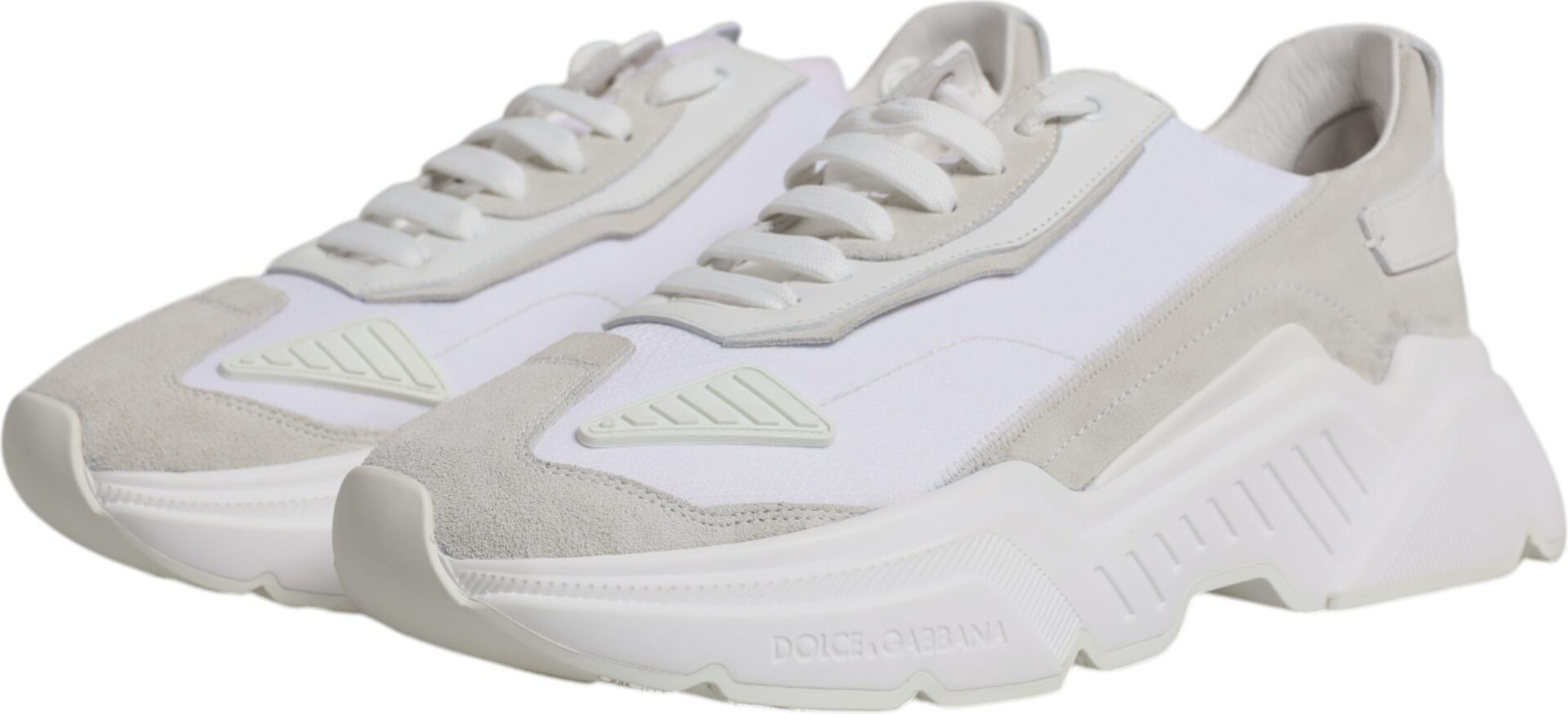 Sneaker Shoes White Leather Daymaster Dolce & Gabbana