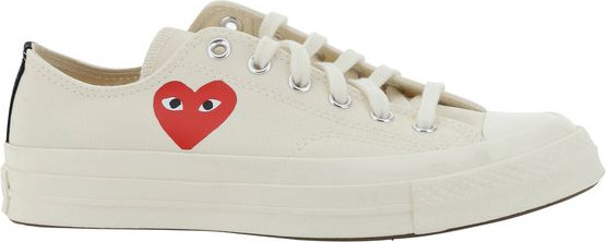White Rubber Low Top Sneakers