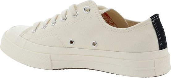 White Rubber Low Top Sneakers