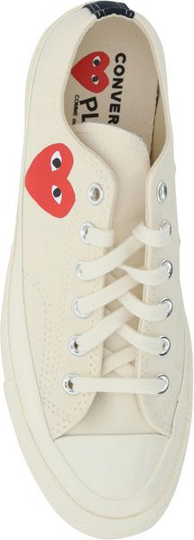 White Rubber Low Top Sneakers