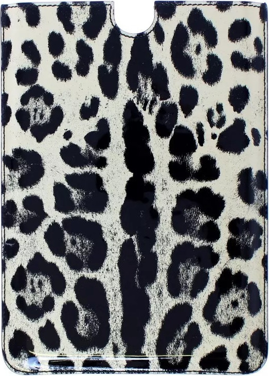 Tablet Case Dolce & Gabbana White Leopard Pattern