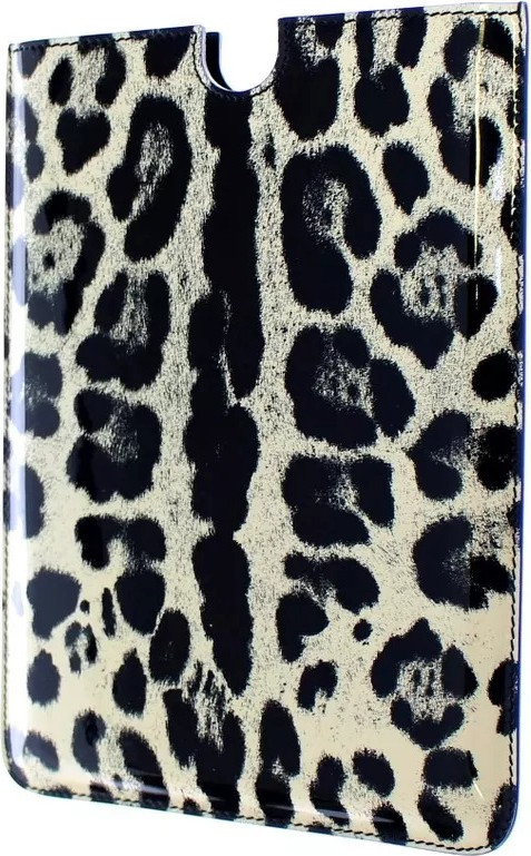 Tablet Case Dolce & Gabbana White Leopard Pattern