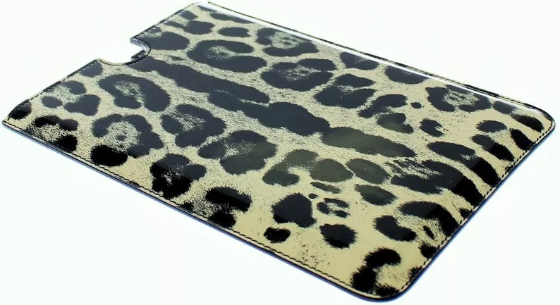 Tablet Case Dolce & Gabbana White Leopard Pattern