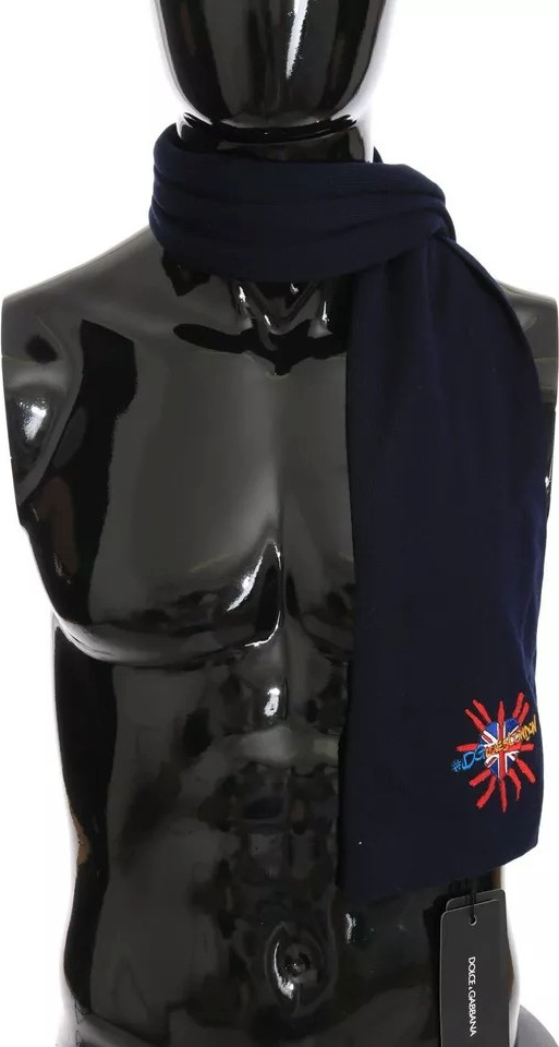 Shawl Scarf Dolce & Gabbana Blue Wool