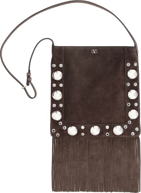 Shoulder Bag Valentino Garavani Suede Leather