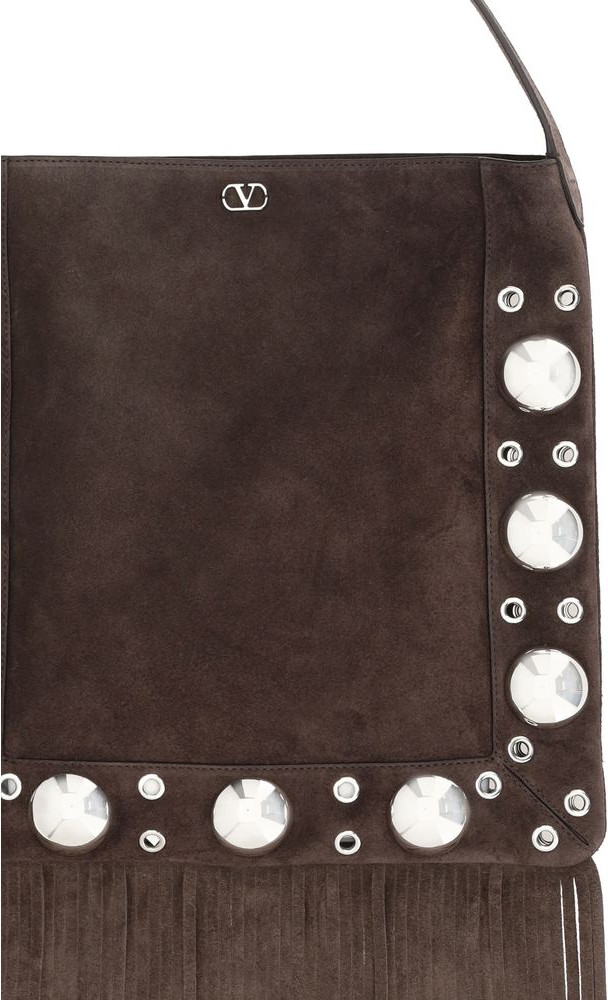 Shoulder Bag Valentino Garavani Suede Leather