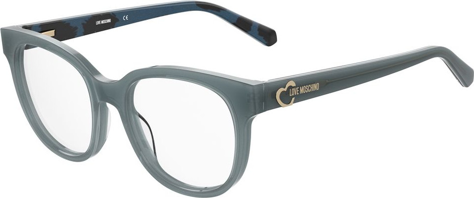 Blue Acetate Glasses Frames LOVE MOSCHINO