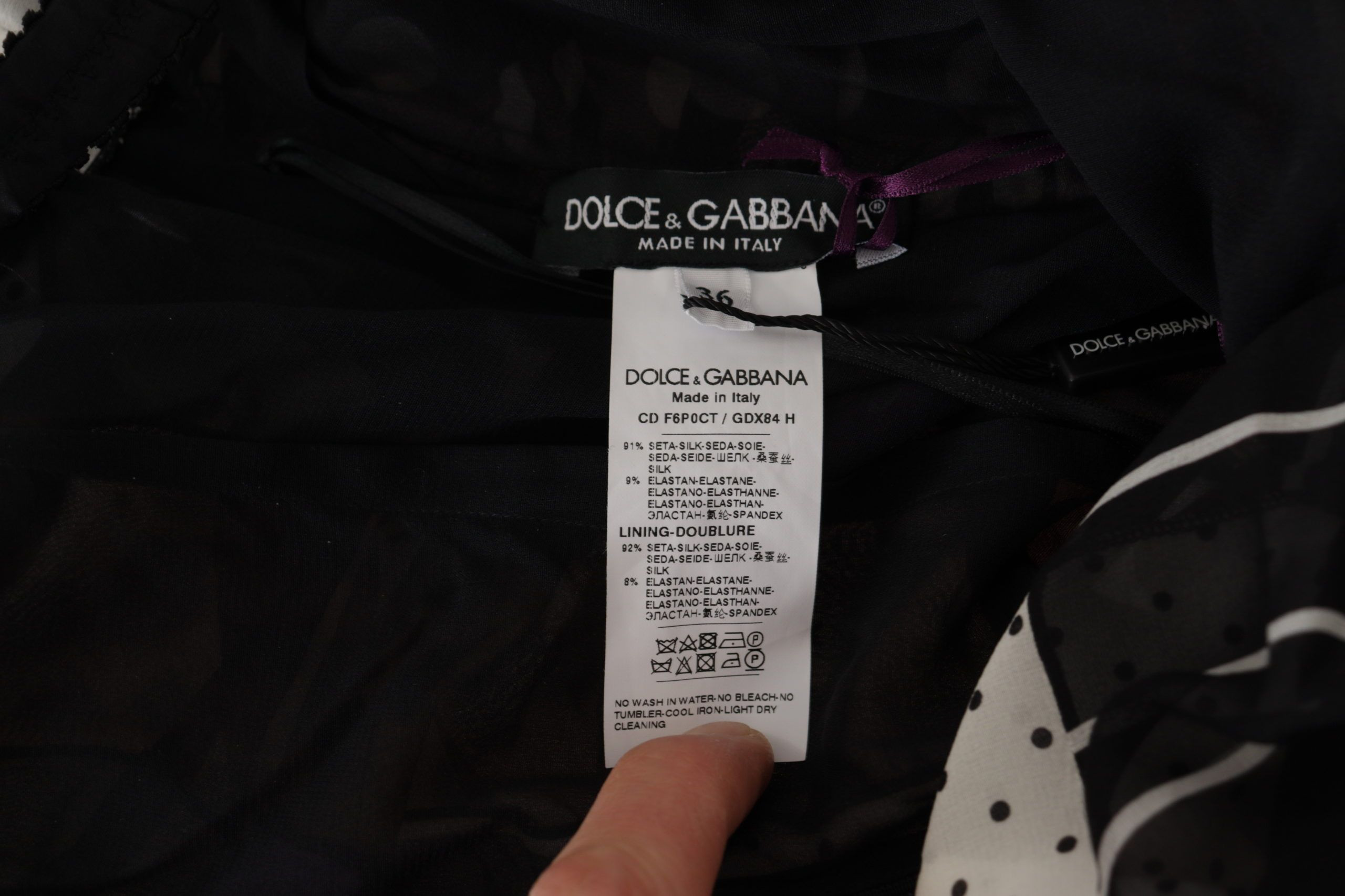 Платье миди с пестрым пэчворком Dolce & Gabbana