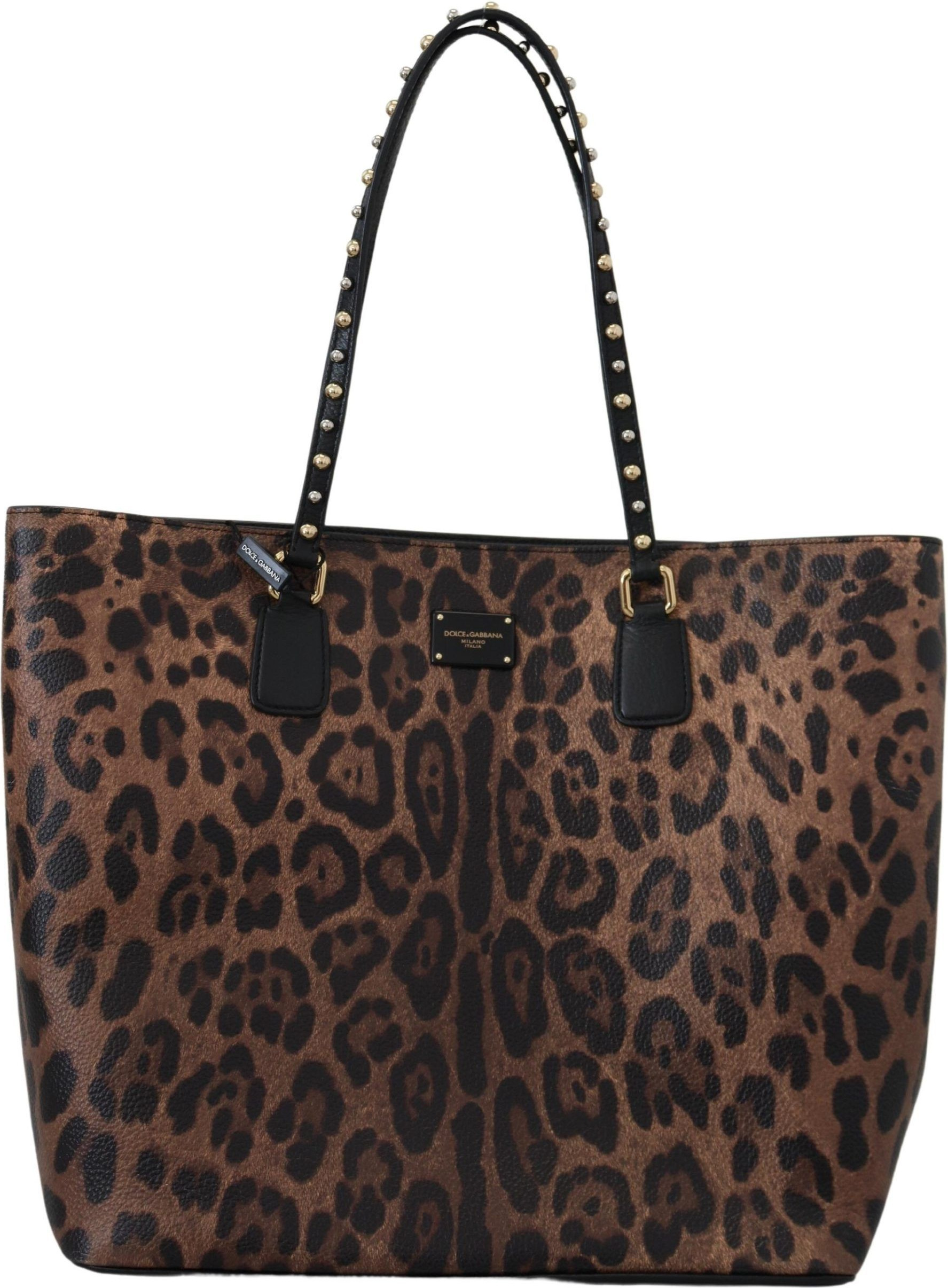 Dolce & Gabbana Glam Leopard Print Charmli teri sumka