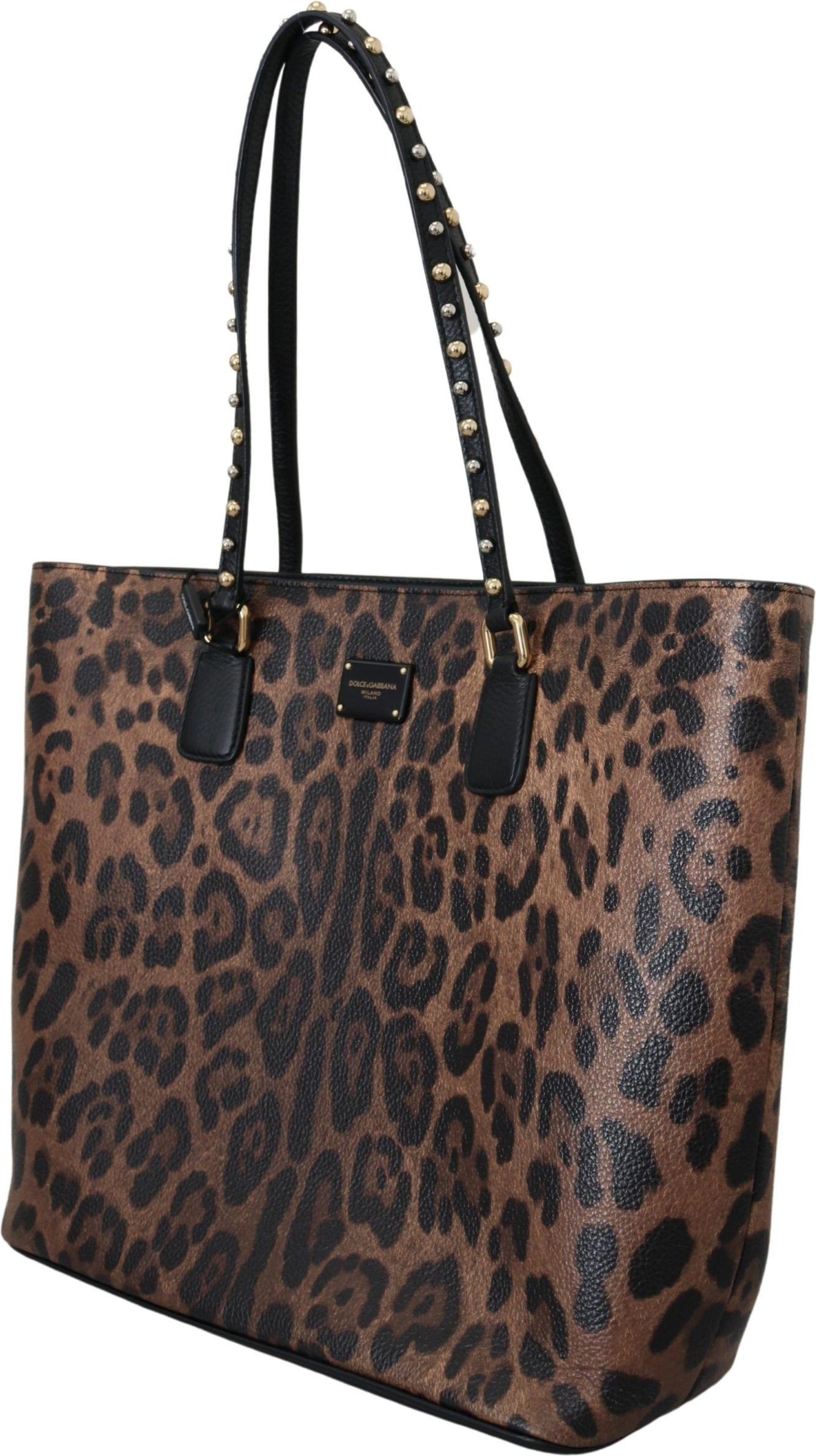 Dolce & Gabbana Glam Leopard Print Charmli teri sumka